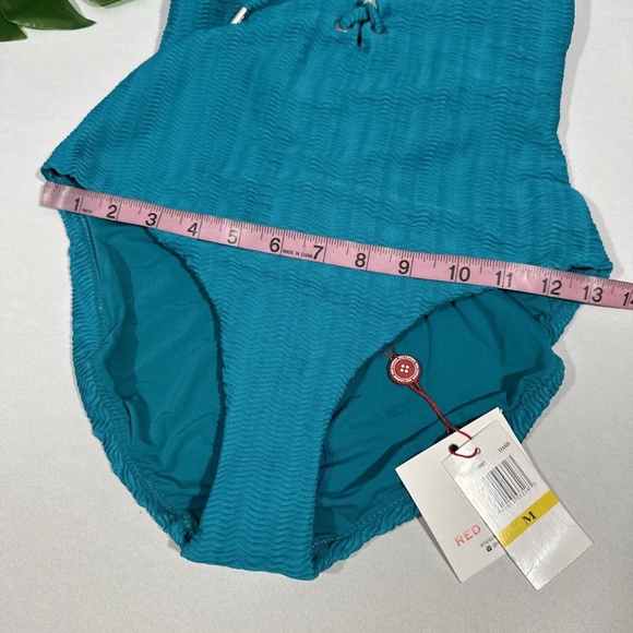 NWT $158 Red Carter [ Medium‎ / 8 US ] The Wave Lace Up One Piece Swimsuit - Picture 3 of 13